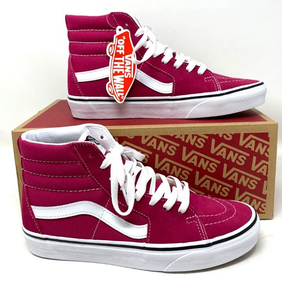 VANS Sk8-Hi Cerise Canvas Suede Pink Women - Picture 1 of 8